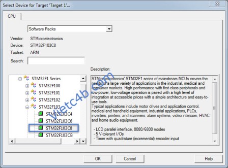Create new STM32 F103C8T6 project 